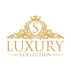 luxury logo, illustration of a ornament