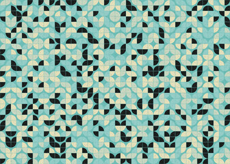 Abstract Geometric Pattern generative computational art illustration