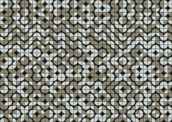 Abstract Geometric Pattern generative computational art illustration