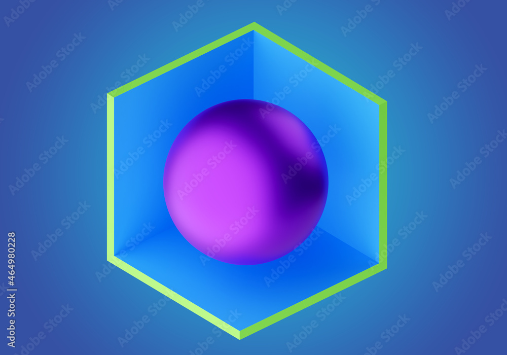 Poster geometric background. abstract colorful background. 3d texture with geometric shapes. blue and viole