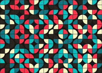 Abstract Geometric Pattern generative computational art illustration