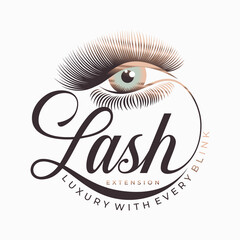 eyelash logo of the person with a smile