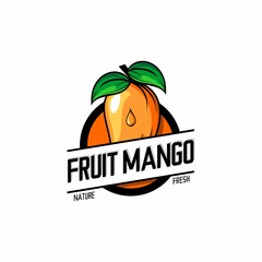 fresh mango logo illustration vector