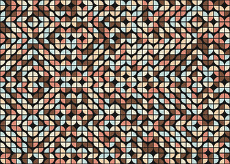Abstract Geometric Pattern generative computational art illustration