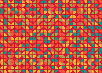 Abstract Geometric Pattern generative computational art illustration