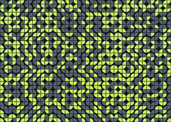 Abstract Geometric Pattern generative computational art illustration
