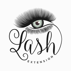 eyelash logo of the person