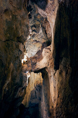 Fototapeta na wymiar Rock formations inside a cave