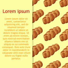 Seamless pattern of sketched Challah bread. Useable for wallpaper or any sized decoration.