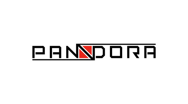 Pandora Wordmark, Company Logo Design.