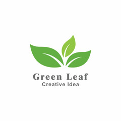 Leaf icon Vector Illustration design Logo template