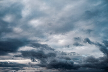 Beautiful Dark Epic Dramatic Sky Rain Clouds. Heaven Danger Scenic Stormy Weather.