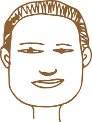 People face cartoon icon sign design