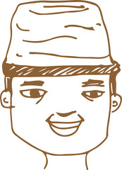People face cartoon icon sign design