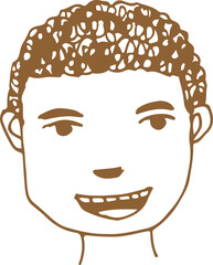 People face cartoon icon sign design