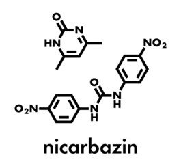 Nicarbazin coccidiostat mixture.  Skeletal formula.