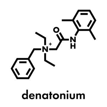 Denatonium bittering agent molecule. Skeletal formula.