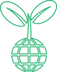 Plant tree icon concept sign design