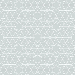 Hexagon art seamless pattern background.