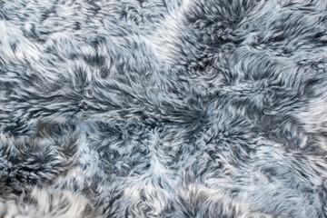 Abstract gray fur background texture close-up
