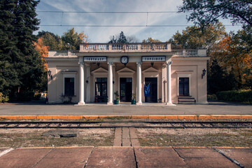 Belgrade, Serbia - Front view of the 19th century Topčider Railway Station