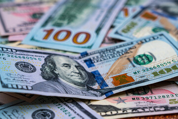Obraz na płótnie Canvas american money, american dollars, us currency