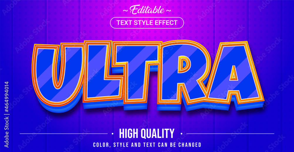 Aufkleber editable text style effect - ultra text style theme.