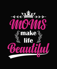 Naklejka premium mom t shirt design,mom typography t shirt design,mother's day t shirt design