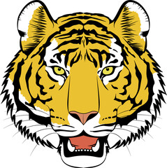 虎 顔 ベクター イラスト