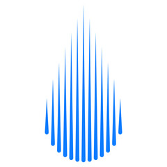 Water drop pattern of vertical dripping stripes of droplets stock illustration