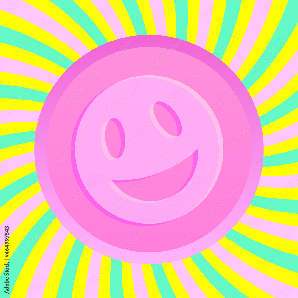 Wall mural Ecstasy or mdma tablet vector poster - Wall murals