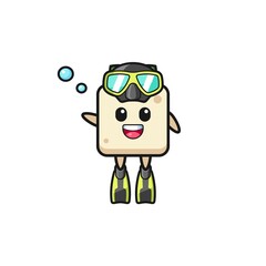 the tofu diver cartoon character