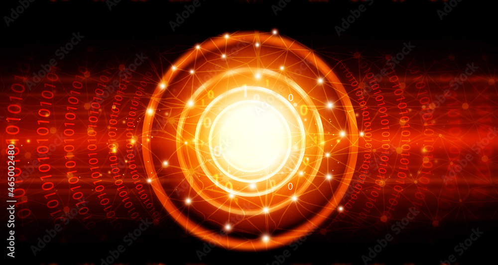 Poster abstract hi tech digital technology background. digital background..