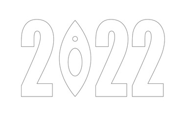 Vector image of vagina icon. Female genital organs. Concept of the New 2022.