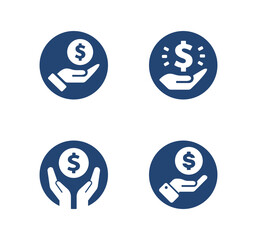 Human hand with dollar. Cash, currency, money