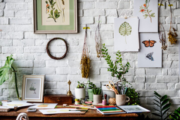 Closeup of office indoor
