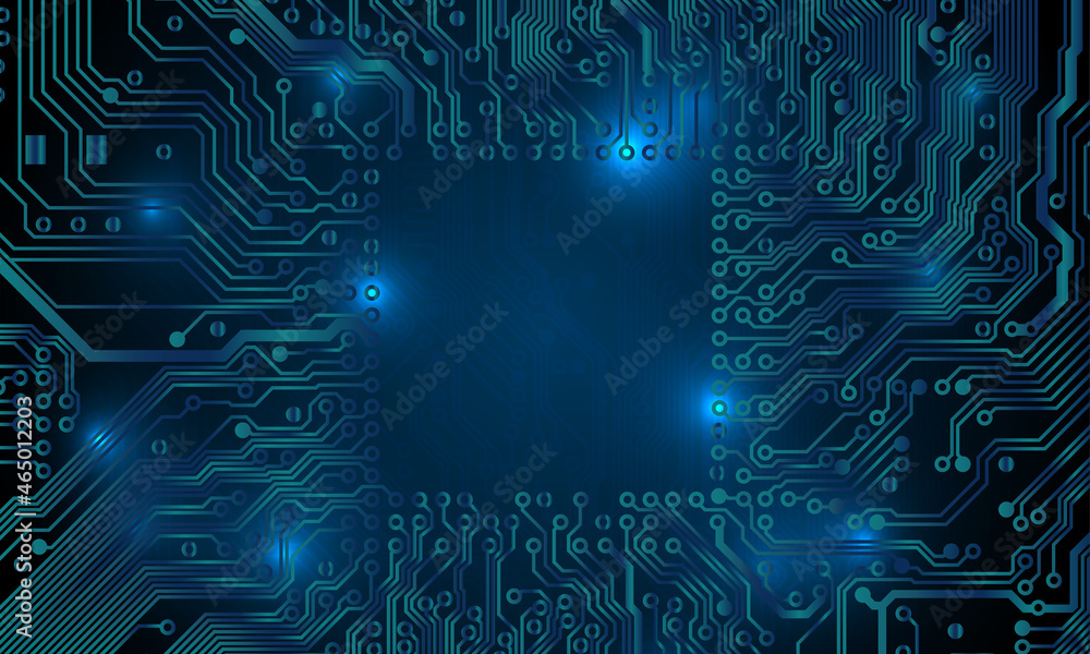Poster circuit board background. technological concept design, light background, space for text, copy space