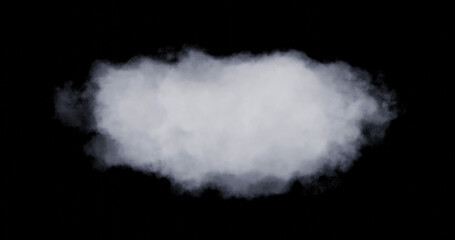Shapes abstract cloud. Cloud icon. 3d rendering. Cloud 3d rendering.	