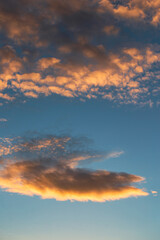 Sunset sky for background or sunrise sky and cloud