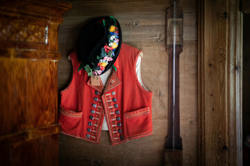 Fototapeta Traditional clothes from region Appenzell switzerland obraz