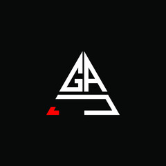 GAJ letter logo creative design. GAJ unique design  © MdAminul