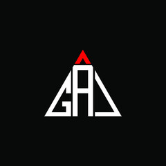 GAJ letter logo creative design. GAJ unique design  © MdAminul
