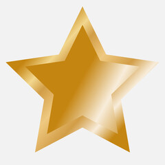 gold star on white background