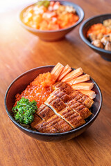 Japanese grilled eel served over rice