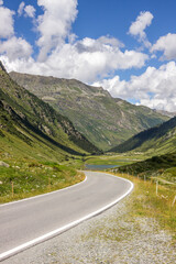 Silvretta mountain scenic road in Austria in Alps