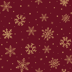 Christmas seamless pattern with traditional ornament
