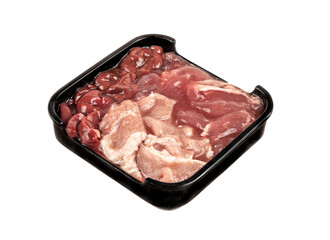 raw pork on plate