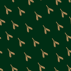 Christmas seamless pattern with traditional ornament