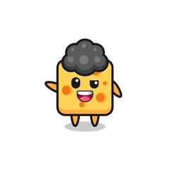 cheese character as the afro boy