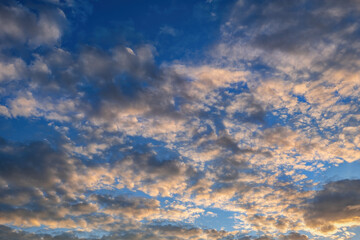 Naklejka na ściany i meble Sky And Clouds At Sunset